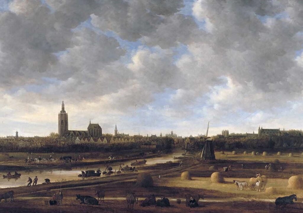 Jan van Goyen, Gezicht op Den Haag vanaf de Haagse Trekvliet, 1650. Haags Historisch Museum